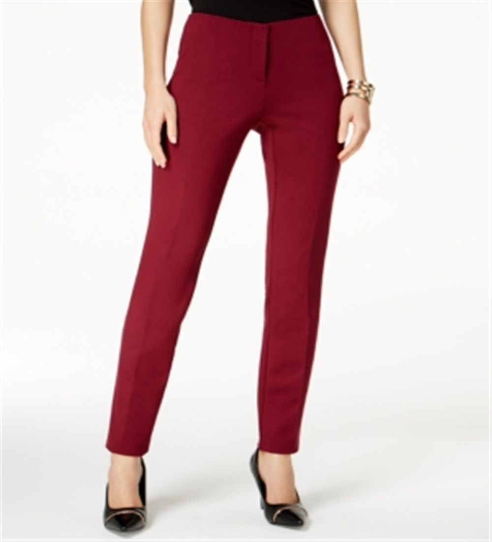 Calça skinny Hollywood feminina Alfani vermelha tamanho 6 pequena