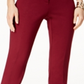Calça skinny Hollywood feminina Alfani vermelha tamanho 6 pequena