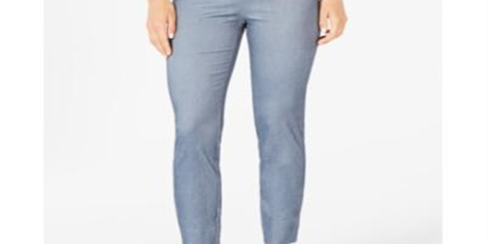 Calça skinny feminina Charter Club Tummy Control, azul, tamanho 10, pequena