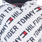 Tommy Hilfiger Big Boy's Jayden Fleece Hoodie com logotipo, branco, tamanho P