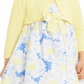 Conjunto de 2 peças de vestido floral e ombros de fora para meninas Blueberi Boulevard, amarelo, tamanho 4T