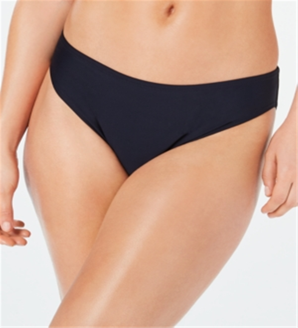 Calcinha de biquíni Tommy Hilfiger Standard Classic feminina, azul-marinho, média