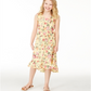 Vestido estampado floral Mommy &amp; Me da Charter Club Big Girl, amarelo, tamanho extragrande