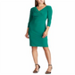 Vestido de malha envolvente Ralph Lauren feminino, verde, tamanho 0