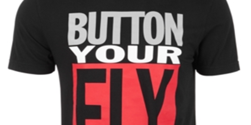 Camiseta Levi's Button Your Fly Masculina Preta Tamanho Médio