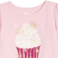 Camiseta infantil Epic Threads para meninas com estampa de cupcake, rosa, tamanho 4T