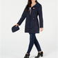 Jaqueta anorak dobrável feminina Tommy Hilfiger, azul, tamanho médio