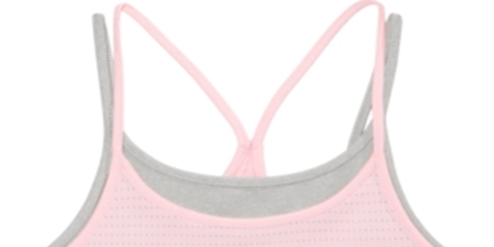 Sutiã esportivo Ideology Big Girl's Mesh Layered Look Rosa Tamanho Pequeno