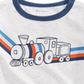 Camiseta infantil First Impressions Baby Boy's Train, cinza, tamanho 6-9 meses