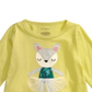 Camiseta de algodão com estampa de dançarina de veado First Impressions para bebês meninas, verde, tamanho 6 a 9 meses