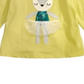 Camiseta de algodão com estampa de dançarina de veado First Impressions para bebês meninas, verde, tamanho 6 a 9 meses