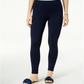 Leggings femininas Maison Jules Solid Pull On Azul Tamanho X-S