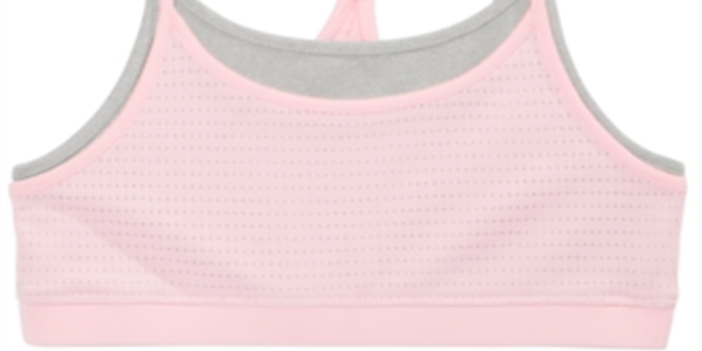 Sutiã esportivo Ideology Big Girl's Mesh Layered Look Rosa Tamanho Grande