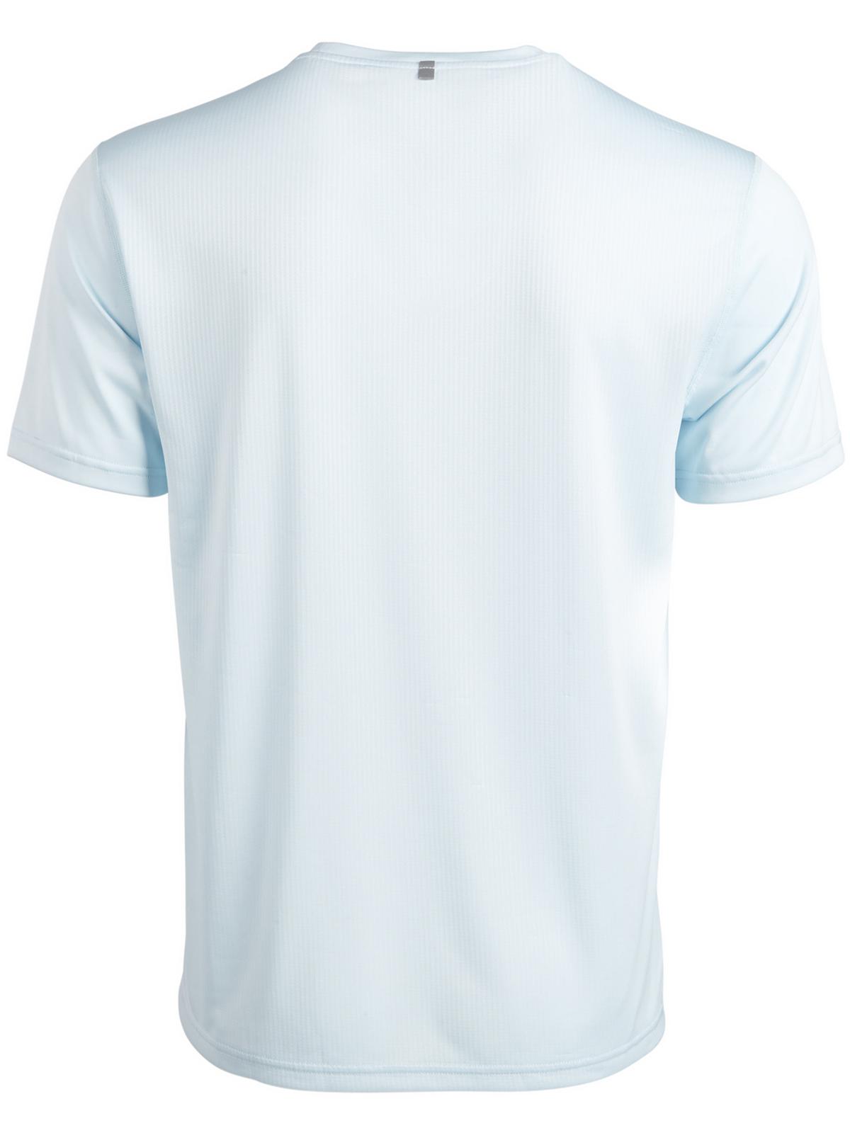 Camiseta masculina Ideology, manga curta, elástica, com costas em malha, azul, tamanho 3X