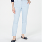 Calça reta feminina Tommy Hilfiger Hampton Chino, azul, tamanho 8