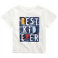 Camiseta infantil de algodão com estampa infantil First Impressions Baby Boy's Best, tamanho 12 MOS