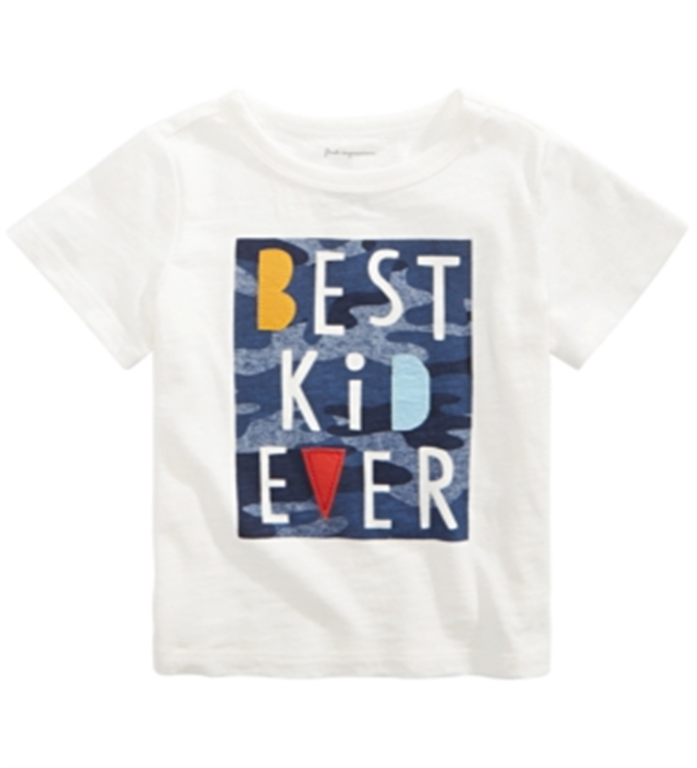Camiseta infantil de algodão com estampa infantil First Impressions Baby Boy's Best, tamanho 12 MOS