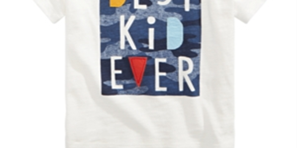 Camiseta infantil de algodão com estampa infantil First Impressions Baby Boy's Best, tamanho 12 MOS