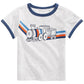 Camiseta infantil First Impressions Baby Boy's Train, cinza, tamanho 3-6 meses