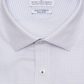 Camisa social masculina Ryan Seacrest Distinction Grid Slim Fit, branca, tamanho 16