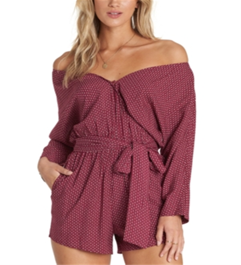 Macacão Billabong Forever and More Feminino Vermelho Tamanho Médio