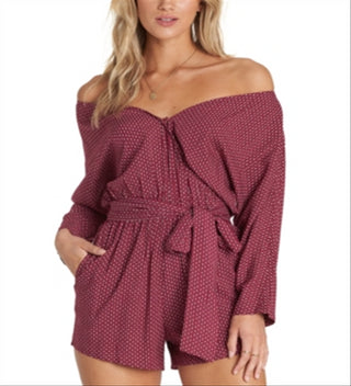 Macacão Billabong Forever and More Feminino Vermelho Tamanho Médio