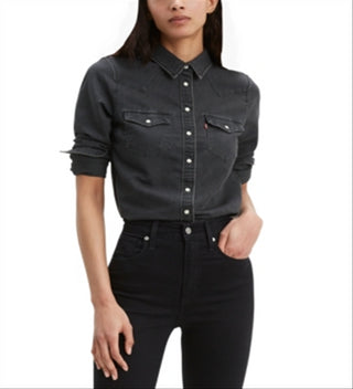 Camisa Levi's Ultimate Western Feminina Preta Tamanho X-G