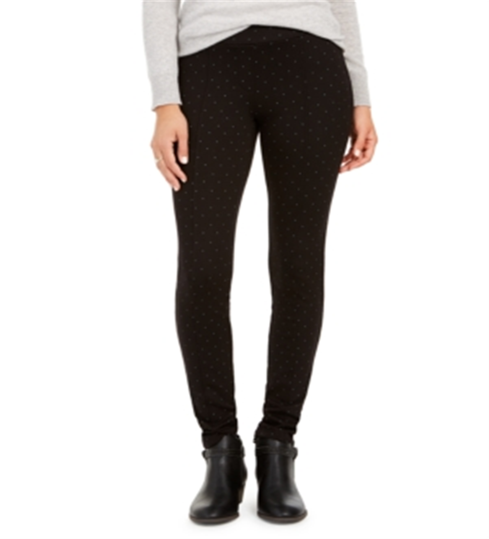 Leggings xadrez femininas Style &amp; Co, pretas, tamanho pequeno P