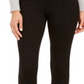 Leggings xadrez femininas Style &amp; Co, pretas, tamanho pequeno P
