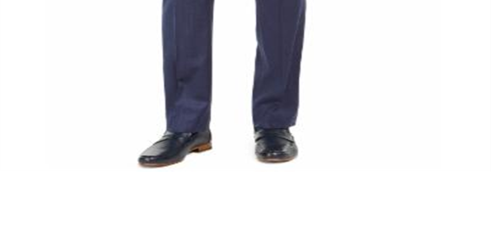 Calça social Ralph Lauren masculina Norton Wool Blend Classic Fit, azul, tamanho 38W