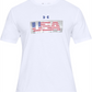 Camiseta Under Armour Masculina Flag Fitness Workout Branca Tamanho XX-G