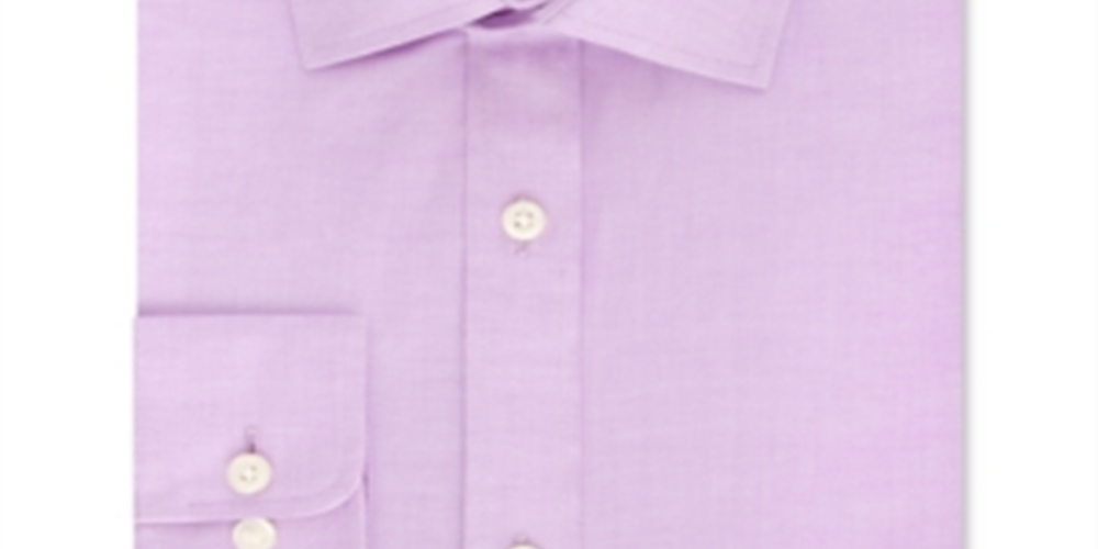 Camisa social masculina Tommy Hilfiger Slim Fit Stretch Solid Roxa Tamanho 14,5X32X33