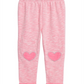 Calça jogger com acabamento em coração para bebê First Impressions, rosa, tamanho 6-9 meses