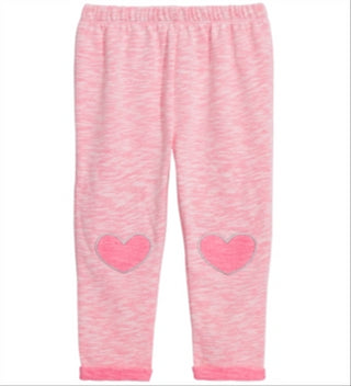Calça jogger com acabamento em coração para bebê First Impressions, rosa, tamanho 6-9 meses
