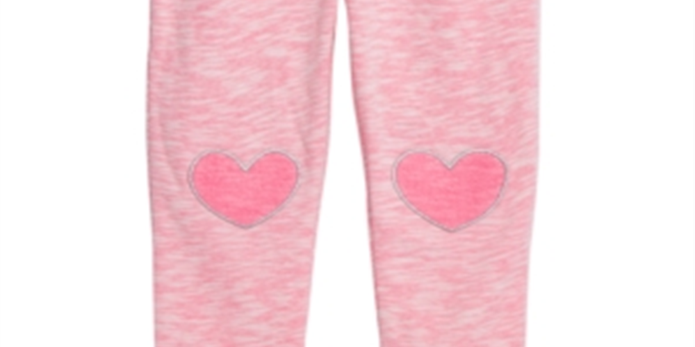 Calça jogger com acabamento em coração para bebê First Impressions, rosa, tamanho 6-9 meses