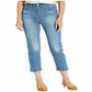 Calça jeans feminina Levi's Distressed Cropped Azul Tamanho 29
