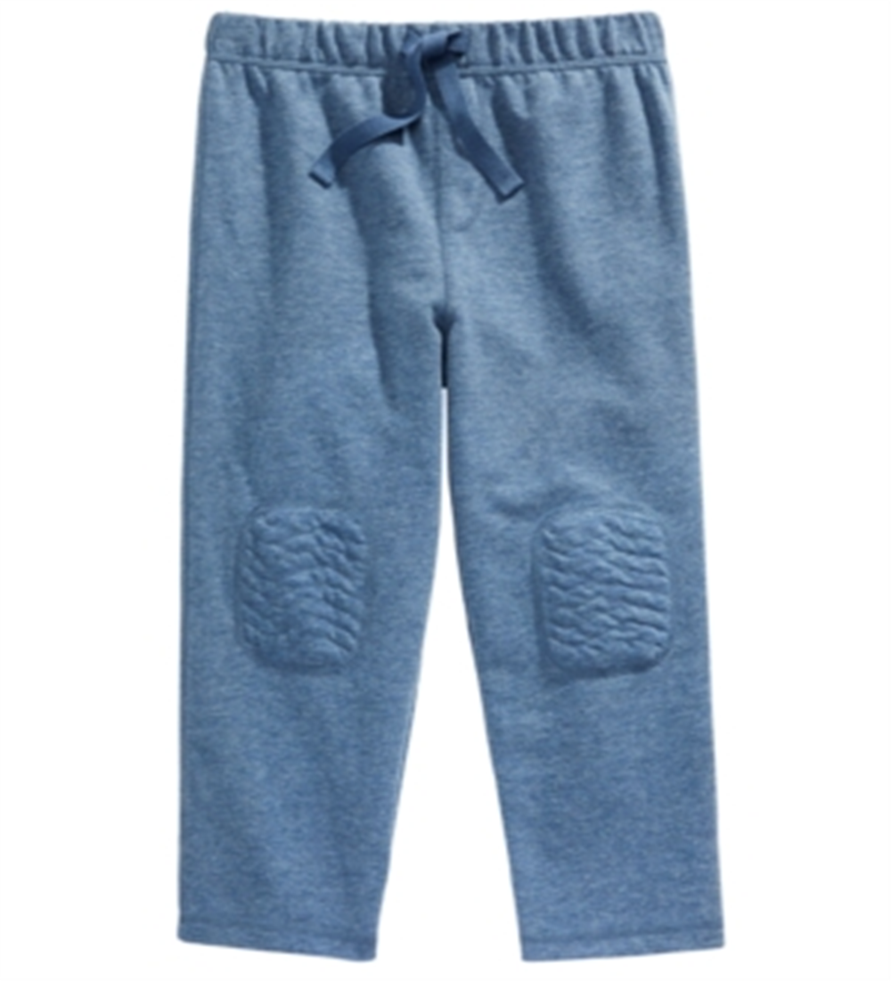 Calça infantil First Impressions com patch no joelho para meninos, azul, tamanho 3T
