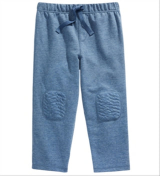 Calça infantil First Impressions com patch no joelho para meninos, azul, tamanho 3T