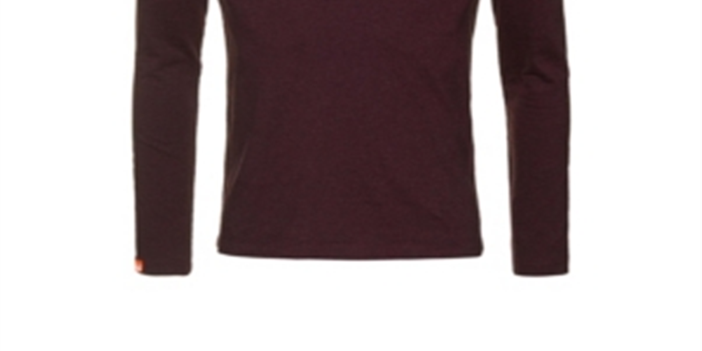 Camiseta Superdry Masculina Texturizada de Manga Longa Vermelha Tamanho XX-G