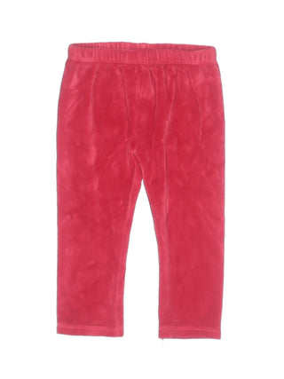 Leggings de veludo para meninas First Impressions, tamanho 3-6 meses, vermelho