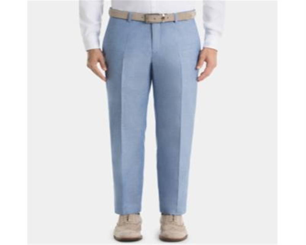 Calça Ralph Lauren Masculina Chambray Frente Lisa Azul Tamanho 42X32