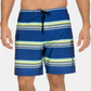 Calções de banho listrados Hurley para homem, azul, tamanho -40