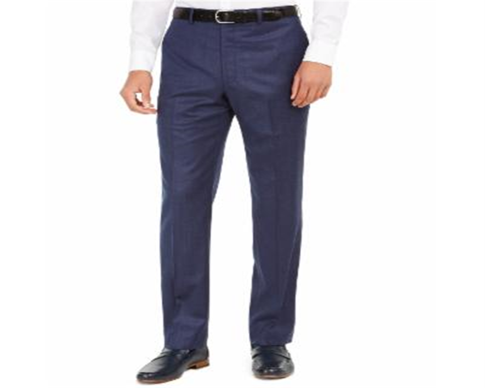 Calça Ralph Lauren Masculina Mistura de Lã Heather Azul Tamanho 36X32