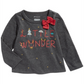 Camiseta Infantil First Impressions Baby Girl Little Wonder Cinza Tamanho 18M