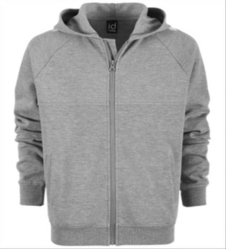 Ideology Big Boy's Race Stripe Moletom com capuz e zíper cinza tamanho M