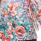 JM Collection Top feminino estampado com strass e detalhes em vermelho, tamanho XS