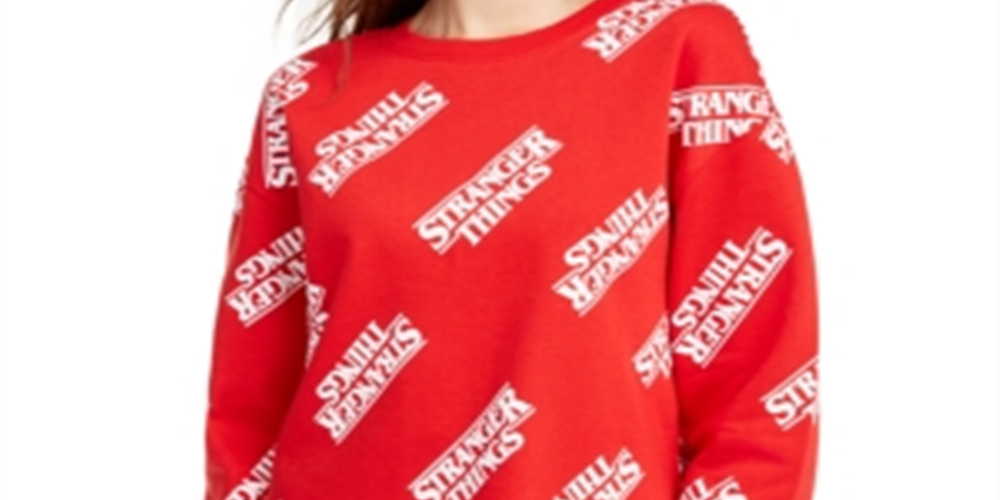 Moletom com estampa gráfica Stranger Things da Love Tribe Junior, tamanho P, vermelho