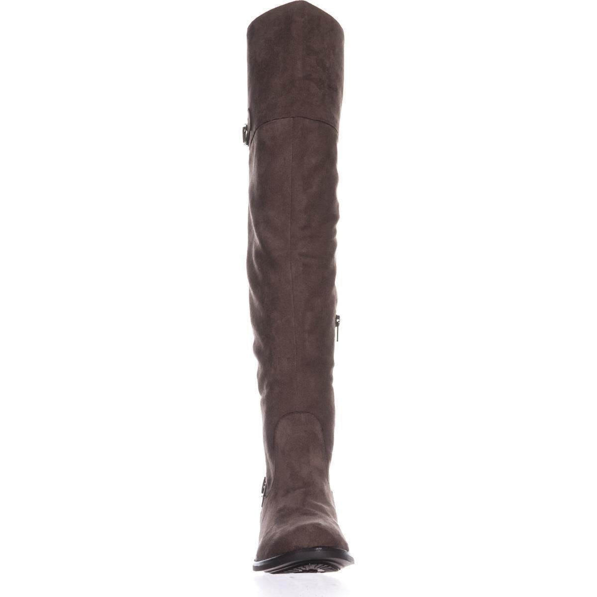 Botas de montaria femininas AR35 Adarra de cano alto, marrom-claro, tamanho 8 M