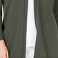 Karen Scott Cardigan Feminino com Frente Aberta e Punhos e Botões Verde Tamanho -GG