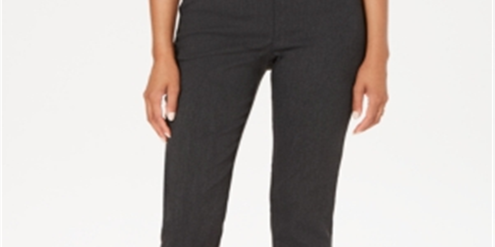 Calça feminina Charter Club Cambridge Skinny Tummy Control, cinza, tamanho 4